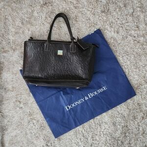 Dooney & Bourke Vintage Y2K Retro Grafica Large Zip Tote Black